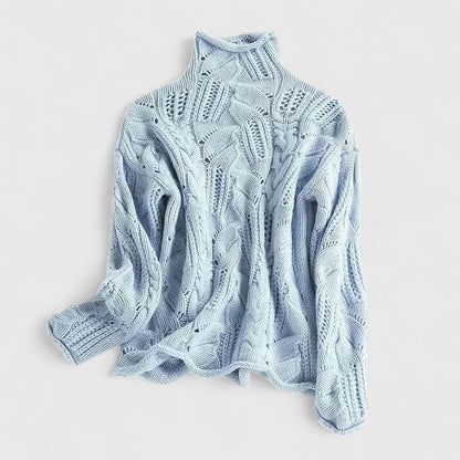 LAYNA | Pull Col Montant Élégant